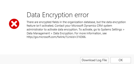 Encryption Error 1